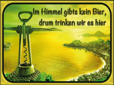 Produktbild von vianmo Holzschild 30x40 cm im Himmel gibt’s kein Bier