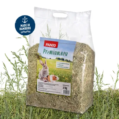Produktbild von PANTO Nagerfutter – Premium Heu – 2 kg naturbelassenes Raufutter