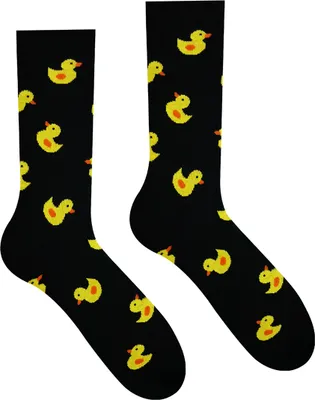 Zdjęcie produktu dla Skarpety męskie Hesty Duck czarno-żółte 43-46