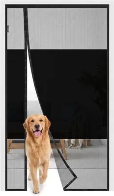 Produktbild von Insektenschutzvorhang 100x210 cm, selbstschließend, starke Magnete, ohne Bohren, für Tür