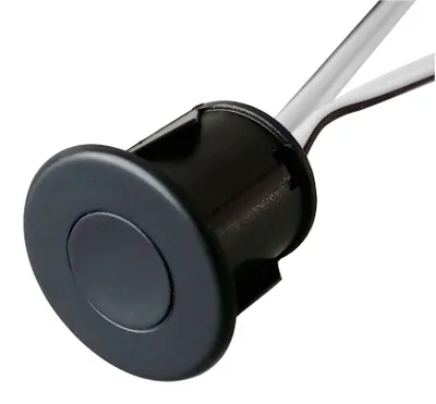 Image de kalb | Interrupteur encastrable rond, marche/arrêt, variateur, 12 V CC, max. 3 A, noir