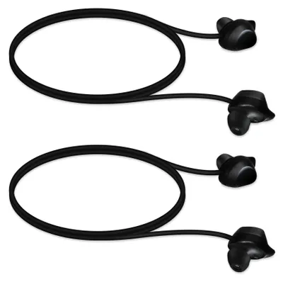 Produktbild von kwmobile 2x Halteband kompatibel mit Samsung Galaxy Buds / Buds Plus Headphones - Kopfhörer Halter Band Strap in Schwarz