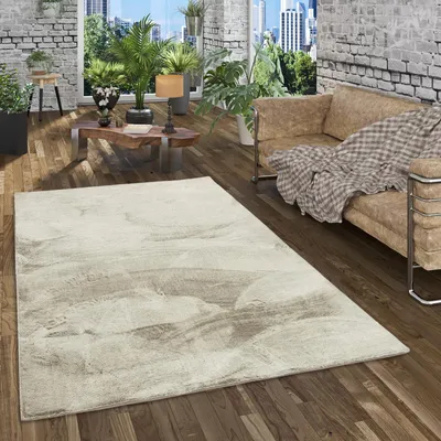 Produktbild von Luxus Super Soft Fellteppich Plush Grün Meliert, Größe:60x90 cm