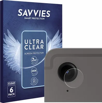 Produktbild von 6x Für Samsung Galaxy Tab S9 FE (NUR Kameraschutz) Schutzfolie Savvies Displayschutz Display Schutz Folie Klar Transparent