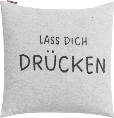 Produktbild von David Fussenegger - SILVRETTA KISSENHÜLLE "LASS DICH DRÜCKEN" - 50 x 50 cm