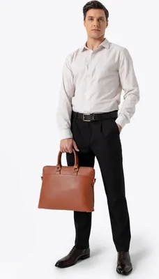 Immagine prodotto di Borsa Wittchen per laptop da uomo, 16 pollici, marrone chiaro, Similcuoio, marrone chiaro, ecopelle