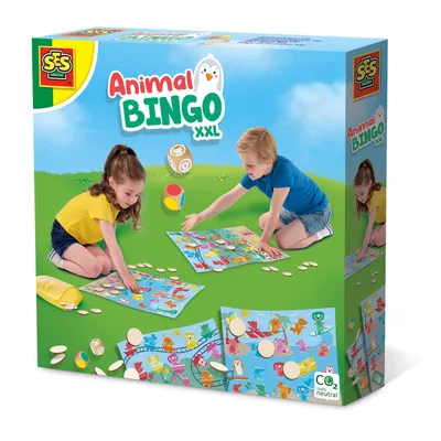 Produktbild von SES Creative Animal-Bingo XXL, Kartenspiel, Glücksspiel, 4 Jahr(e)