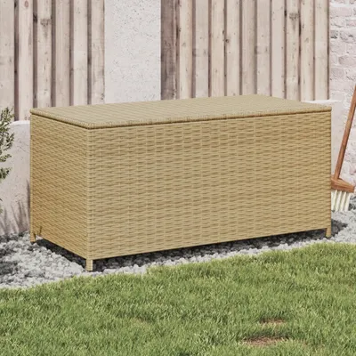 Image de Coffre de jardin design Beige 190L Poly Rotin - Gartenboxen 2025 Neu8092708 1parcel