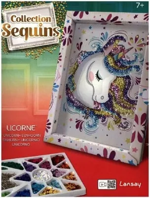 Immagine prodotto di Lansay - Unicorno artistico in paillettes