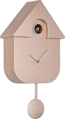 Produktbild von Karlsson - Kuckucksuhr Modern Cuckoo Metallic - Rose Gold - 21.5x8.5x41cm