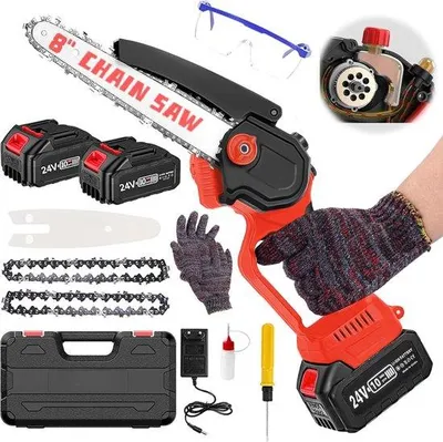 Produktbild von Mini-Accu-Kettensäge - Mini-Accu-Kettensäge mit Akku - Kettensäge mit Akku - Baumkettensäge