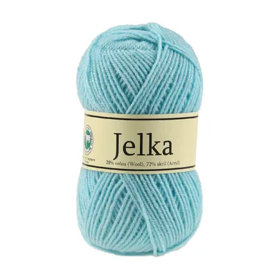 Produktbild von 50g Strickgarn Jelka m. 28% Wolle veredelt, Strickwolle, Farbauswahl, Farbe:hellblau
