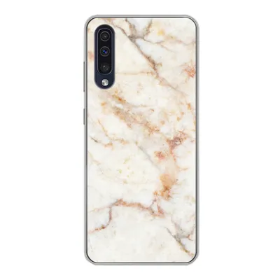 Produktbild von MuchoWow® Handyhülle Schutzhülle Hülle für Samsung Galaxy A30s Marmor - Braun - Luxus Silikon Softcase Handy Hülle - Karteninhaber