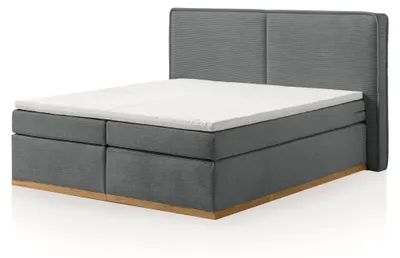 Produktbild von LIVOJO S13 Schlafzimmer Boxspringbett 180 x 200 cm CORD Webvelours Anthrazit