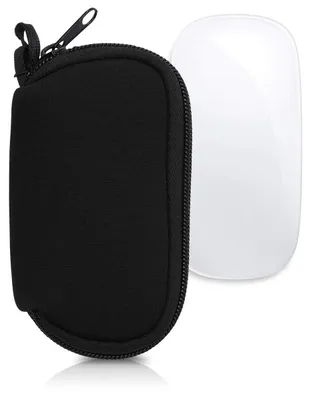 Produktbild von Hülle kompatibel mit Apple Magic Mouse 1/2 – Neoprenhülle für PC-Maus – Maustasche – Neoprenhülle für PC-Maus – Schwarz