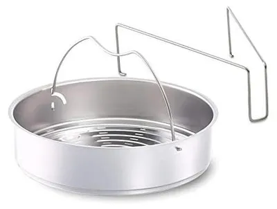 Produktbild von Fissler Schnellkochtopf Einsatz, Dünsteinsatz – Dämpfeinsatz gelocht – 22 cm Durchmesser, inklusive Dreibein