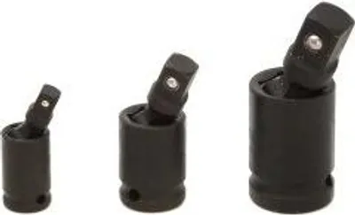 Zdjęcie produktu dla ELMAX | Adapter nasadowy do kluczy udarowych, 1/2, 1/4, 3/8, 3-częściowy, zestaw przegubów uniwersalnych