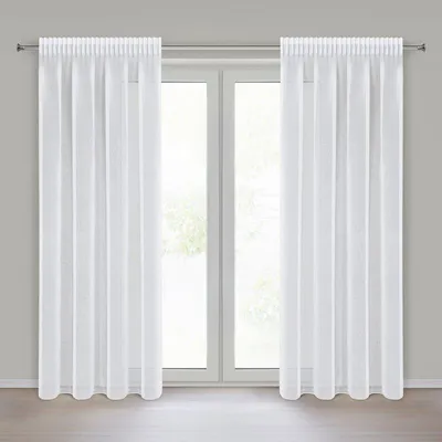 Produktbild von Gardine ELPIDIA weiß 140x270 cm  Kräuselband