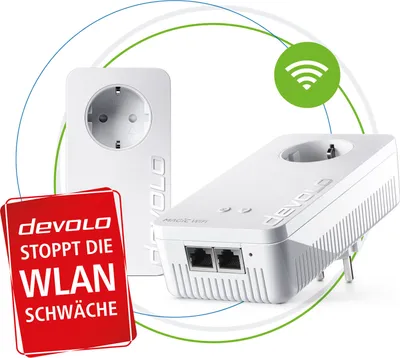 Obrázek produktu pro Devolo Magic 2 WiFi next Starter Kit 2400 Mbit/s Vestavěné ethernetové připojení WLAN Bílá 2 ks