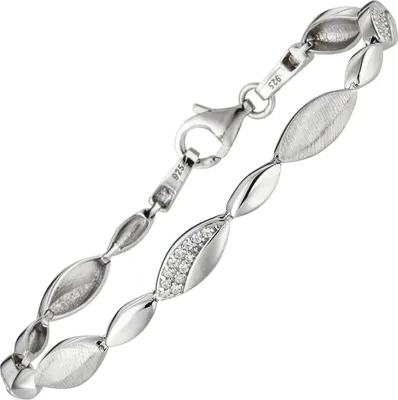 Produktbild von JOBO Armband 925 Sterling Silber 36 Zirkonia 19 cm Silberarmband