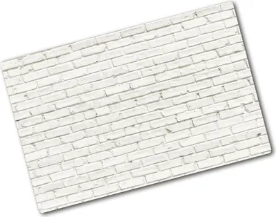 Produktbild von Tulup Glas Herdabdeckplatte - 80x52 cm - Glaskeramikkochfeld-Abdeckung Spritzschutz Glasabdeckplatte - Einteilig - Kunst: Modern & Klassisch - Backsteinmauer - Weiß