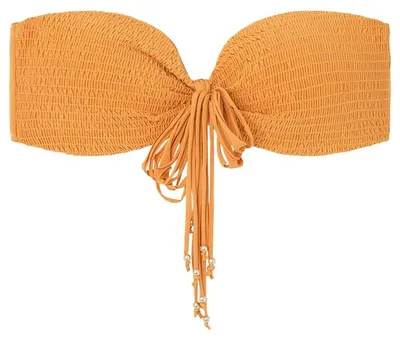 Productafbeelding van Women'secret bandeau-bikinitop met franjes, oranje, damesbh, terracotta