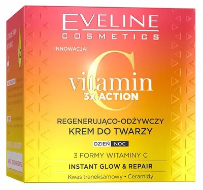 Obrázek produktu pro Eveline Cosmetics Vitamin C 3x Action – pleťový krém, hydratace, regenerace
