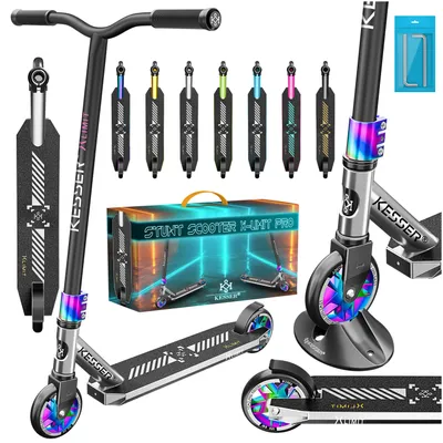 Produktbild von KESSER® Stunt Scooter X-Limit-Pro 360° Lenkung Funscooter Stuntscooter mit Ständer ABEC 9 Kugellagern, 110 mm PolyurethanRäder , Kickscooter Tretroller Cityroller Trick Roller für Kinder Erwachsene