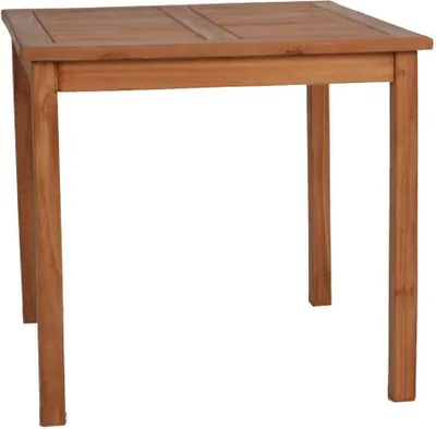 Produktbild von MiaMöbel Gartentisch 80x80 cm Gartenmöbel Outdoor Modern Massivholz Teak Honig