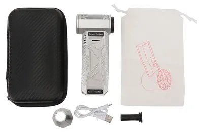 Image de Nébuliseur électrique, 150 000 tr/min, rechargeable, portable, moteur sans balais, ventilateur à turbine manuel pour ordinateur, voiture, maison, Si