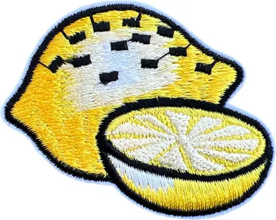 Produktbild von Zitronen-Zitronen-Emblem-Aufnäher zum Aufbügeln