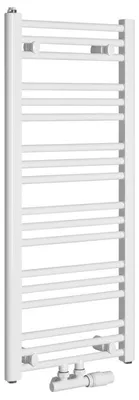 Obrázok produktu pre Bruckner ALBRECHT kúpeľňový radiátor 400 x 930 mm, stredové pripojenie, biela