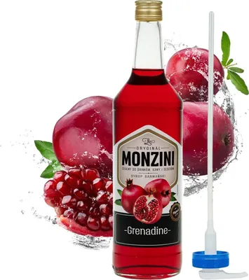 Produktbild von Monzini Grenadinesirup mit Granatapfelgeschmack 1 l mit Pumpe
