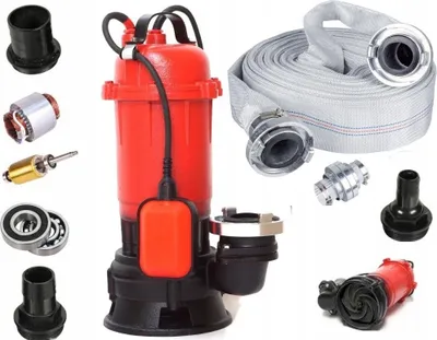 Produktbild von Pumpe Für Sauberes Und Schmutziges Wasser, Klarkapsel, Tauchpumpe, Feuerwehrschlauch 2 Zoll, 20 M