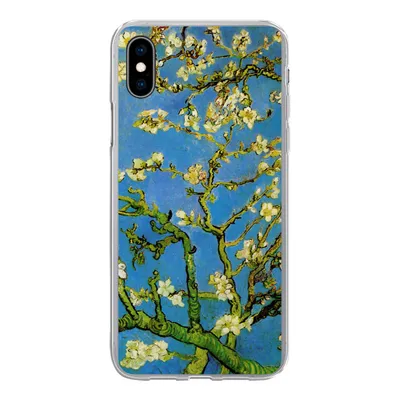 Produktbild von MuchoWow® Handyhülle Schutzhülle Hülle für iPhone Xs Mandelblüte - Vincent van Gogh Silikon Softcase Handy Hülle - Handytasche