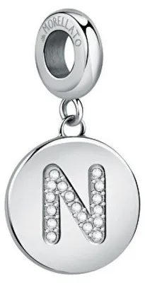 Image de Pendentif en acier lettre N Drops SCZ1164