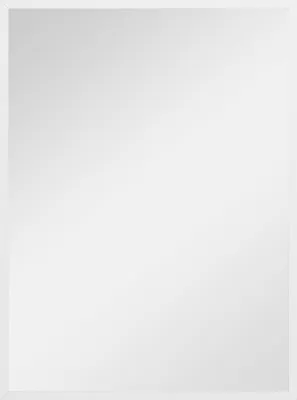 Image de HOMCOM Miroir mural rectangulaire 60 x 80 cm, cadre en MDF, idéal pour la salle de bain, salon ou chambre, blanc