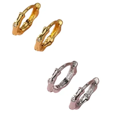 Produktbild von kleine mini Creolen 4 Stk. Ohrcreolen Ohrringe Creole Ø 10 mm GESCHENKIDEE, Sterling Silber 925 silberfarben & goldfarben, inklusive Geschenkschachtel