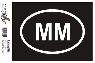 Produktbild von Aufkleber / Autoaufkleber - JDM / Die cut / Auto / OEM - Myanmar Mm - 160x110mm silber - Heckscheibe / Heckscheibenaufkleber