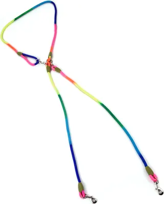 Produktbild von Freihaendige Hundeleine, Nylon-Trainingsleine fuer Haustiere mit reflektierenden Naehten, verstellbare Umhaengeleine fuer kleine, mittelgrosse und grosse Hunde