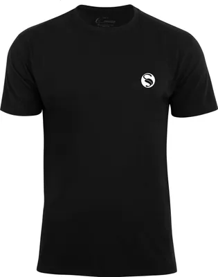 Produktbild von Rundhals T-Shirt Baumwolle Casual mit Logo Schwarz XXL