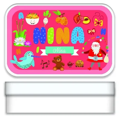 Gutscheinbox "Nina" aus Metall, personalisiert, 2,7 x 9,7 x 6,2 cm