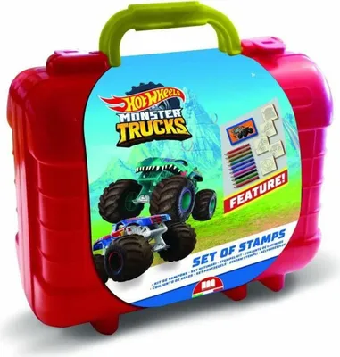 Zdjęcie produktu dla Znaczek podróżny Hot Wheels i pudełko do kolorowania