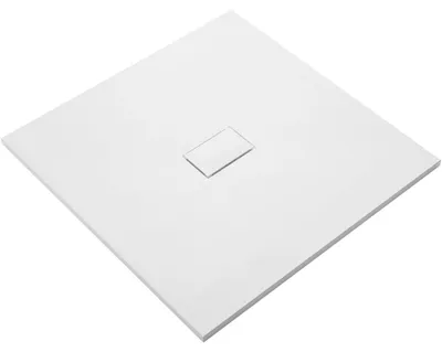 Obrázek produktu pro CERANO - Sprchová vanička čtvercová FlexiCut - SMC/minerální kompozit - upravitelná - bílá matná - 100x100x3 cm