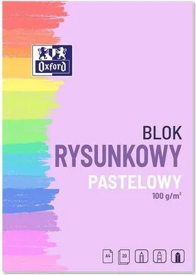 Produktbild von Zeichenblock A4/10K Pastell (20 Stück) OXFORD