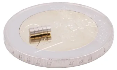 Produktbild von Aprilheld | 10 Scheibenmagnete 2x1 mm | N52 Klasse Neodym Magnete | Modellbau