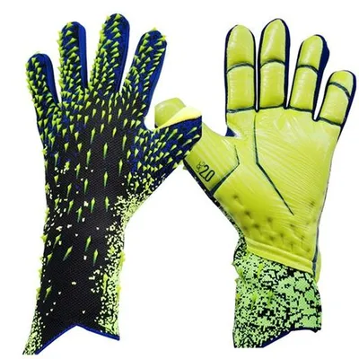 Obrázok produktu pre Sada 3 futbalových rukavíc – zelená – veľkosť 7 – polyester