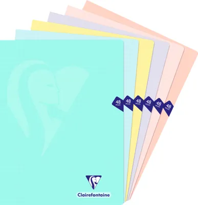 Produktbild von Clairefontaine 10x Mimesys Pastell, Heft 24x32cm, 24 Blatt Sortiert 308311C