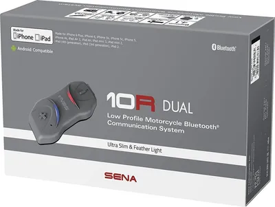 Image de Sena 10R-02D - Système de communication Bluetooth Sena 10R pour moto, profil bas