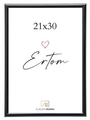 Obrázek produktu pro Rám na fotografie LINE STYLE LS2130B, černý, rozměr 21x30 cm, s plexisklovou výplní, určený k zavěšení